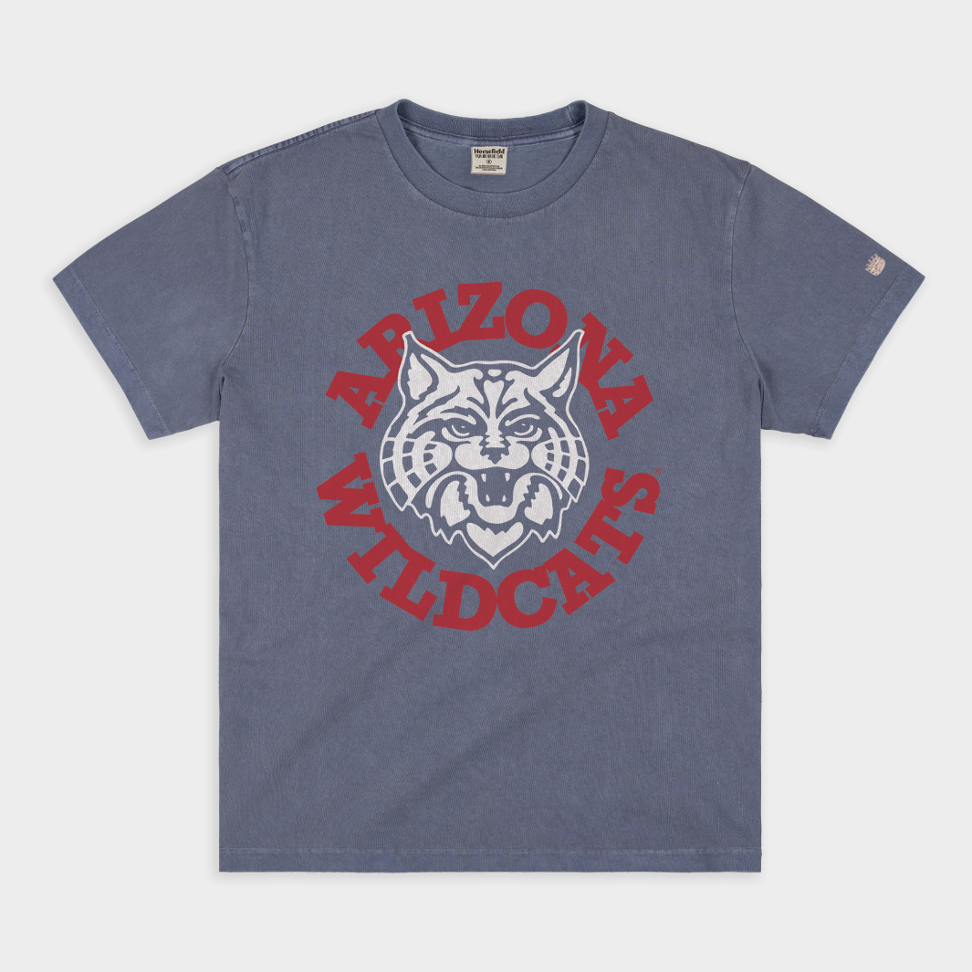 Arizona Wildcats Vintage Throwback Heavyweight Tee with Iconic Logo