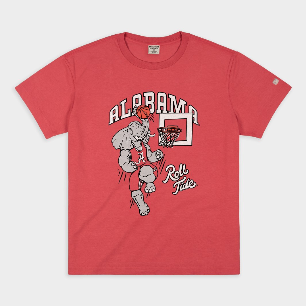 Show Your Alabama Pride with This Vintage Basketball Tee