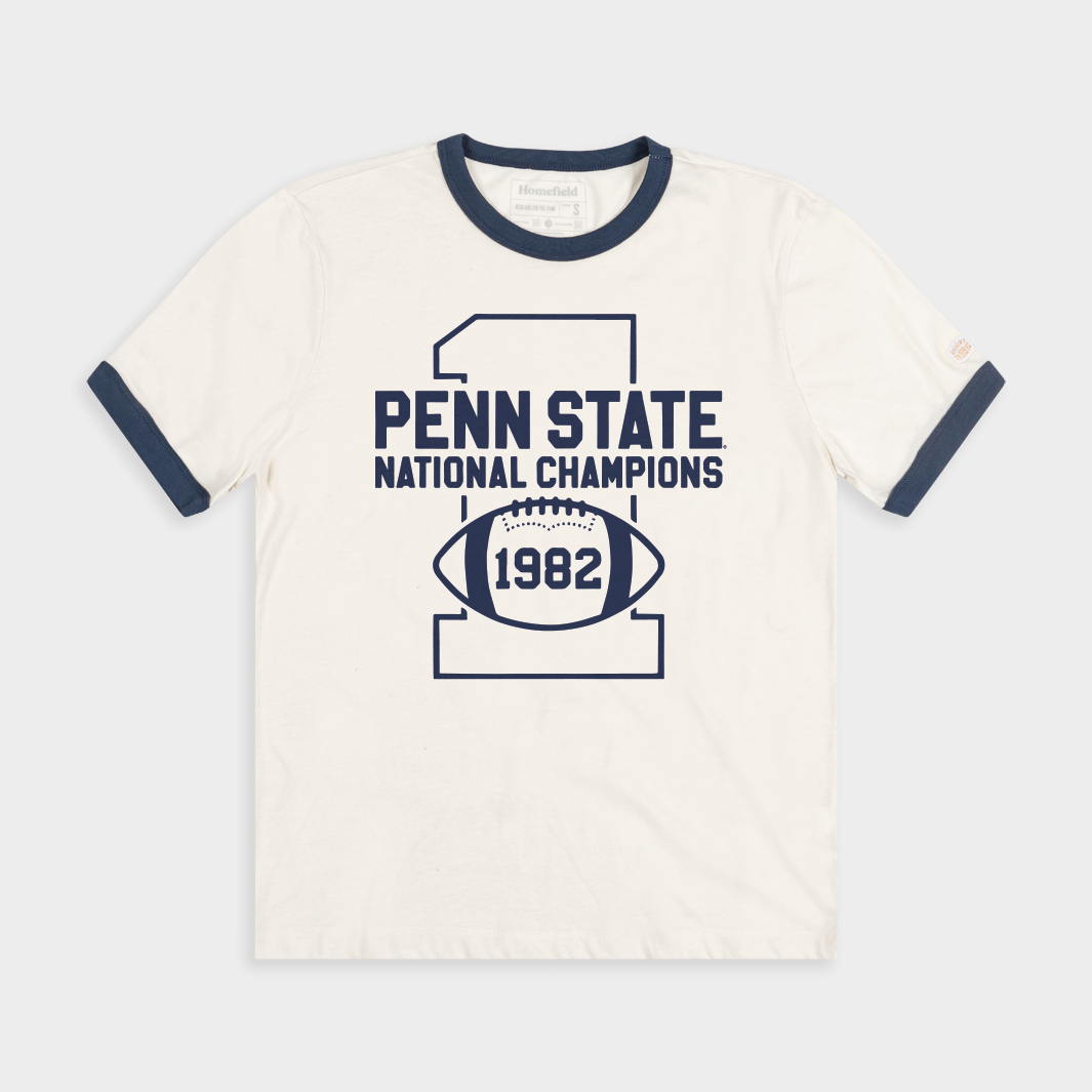 Champion Penn State Football 1982 Ringer Tee - Show Your Pride!