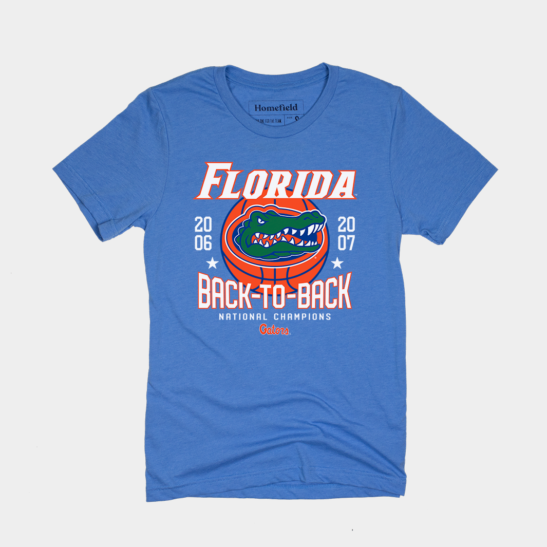 Celebrate Florida Gators' Back-to-Back Basketball Glory with This Tee!