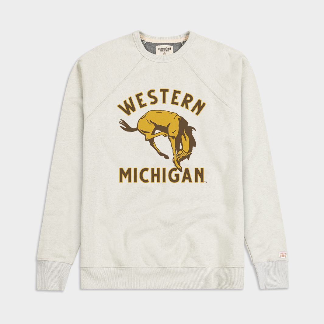Cozy Vintage Western Michigan Broncos Crewneck Sweatshirt