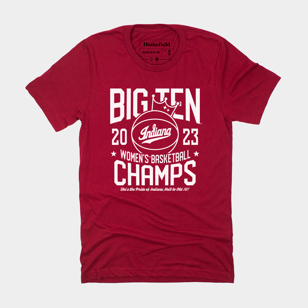 Celebrate IU Women's 2023 B1G Champs! Get Your Tee Now!