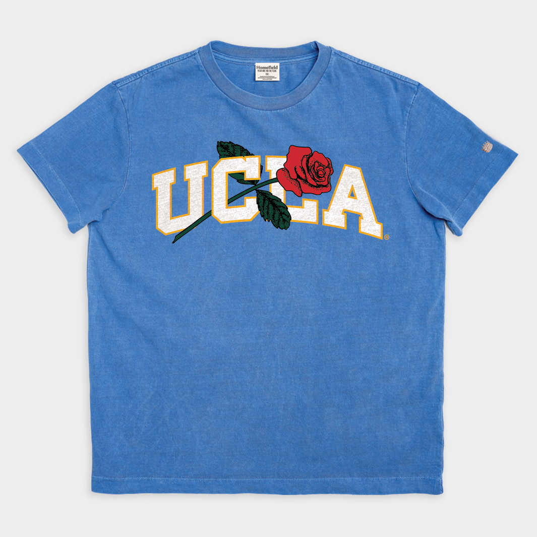 UCLA Roses Vintage Heavyweight Wordmark Tee - Celebrate Stadium History