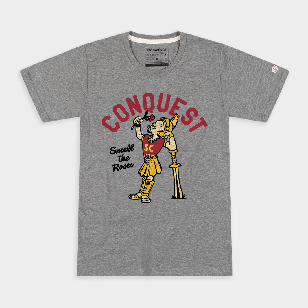 Unleash Your Trojan Pride with the Vintage USC Trojans Conquest T-Shirt
