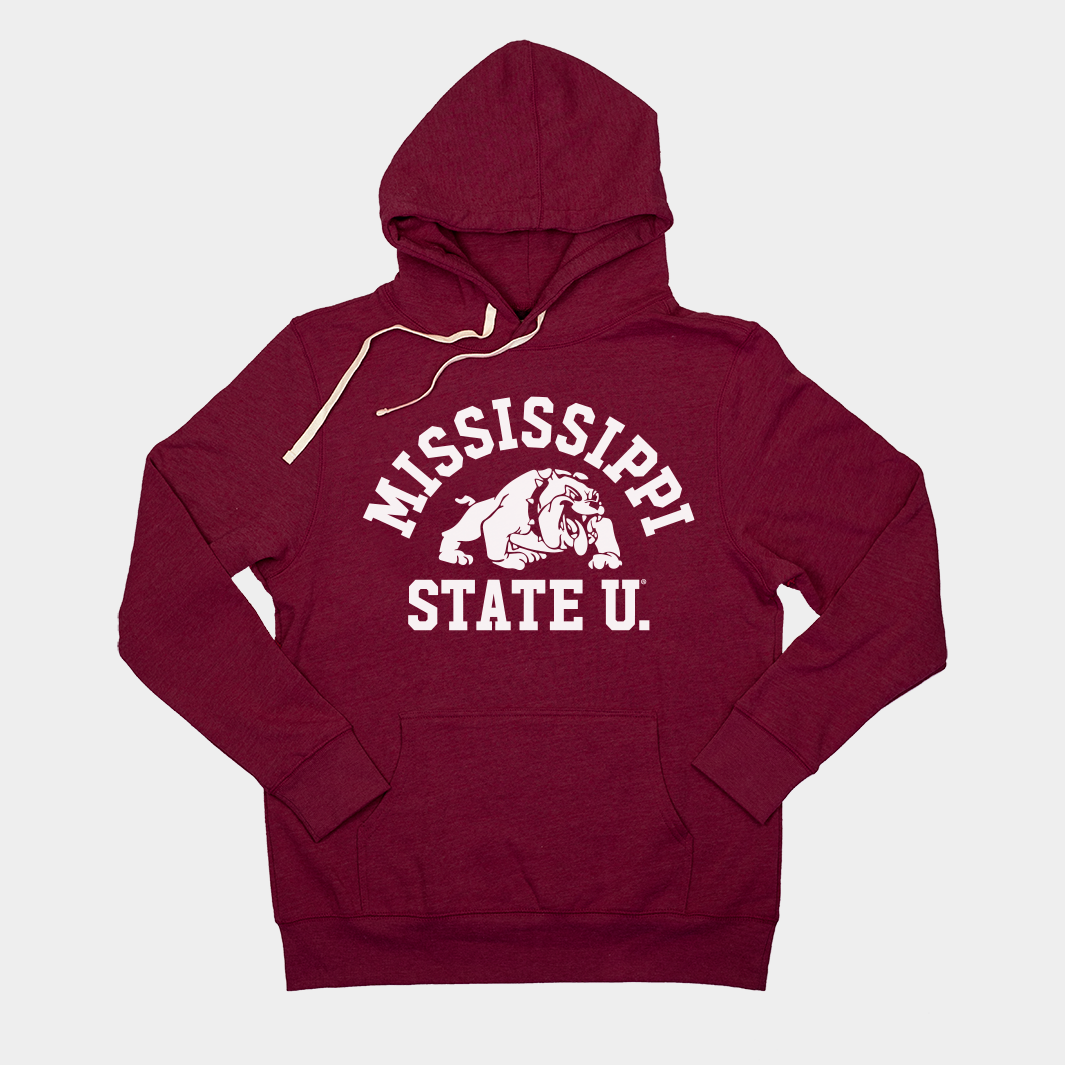 Relive the 80s with Our Maroon Mississippi State Hoodie