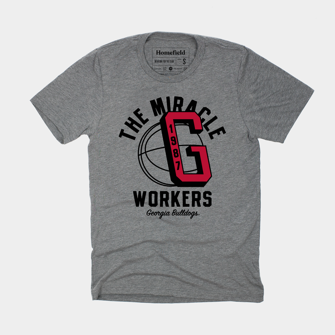 Miracle Workers Vintage Georgia Basketball Tee - A Tribute to Champions