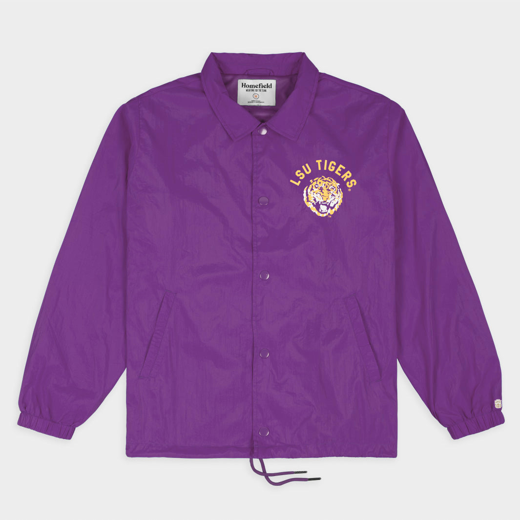 Roar with Pride: LSU Tigers Retro Coaches Jacket