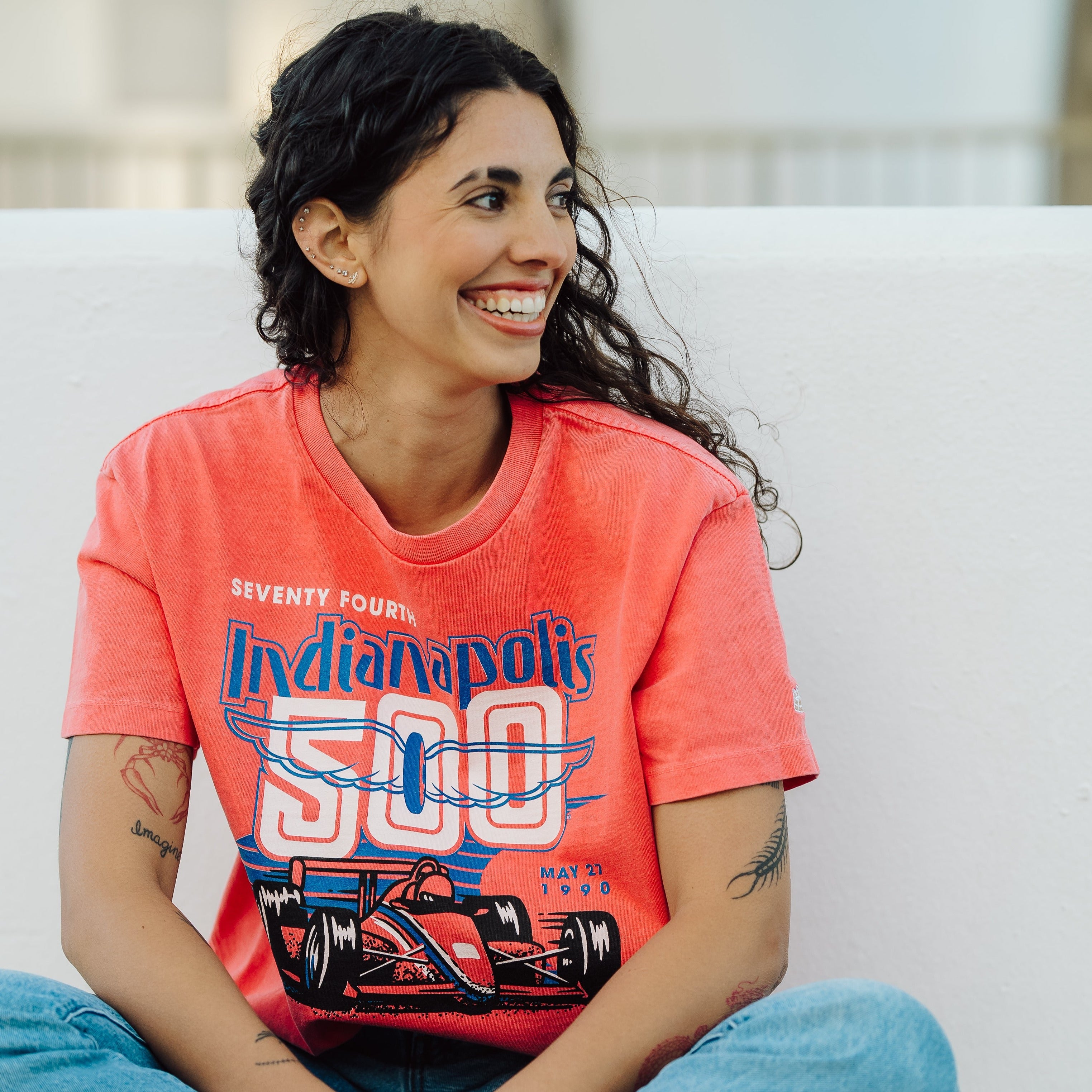 Relive the Thrill of the 1990 Indianapolis 500 with Our Vintage Heavyweight Tee