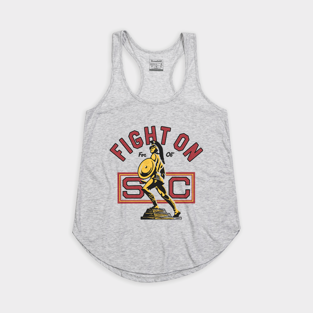 Fight On! Ol' SC Vintage Tommy Trojan Women's Empowering Tank