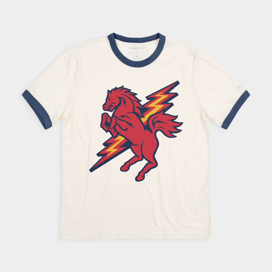 St. John's Red Storm Thunder Horse Ringer Tee - Show Your Team Pride