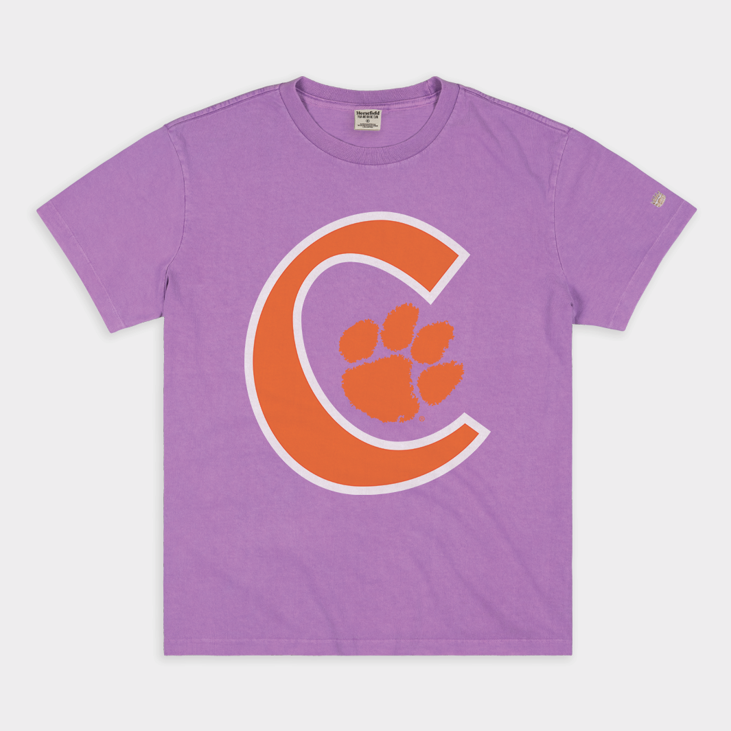 Show Your Clemson Pride! Vintage Heavyweight Tigers Baseball Tee