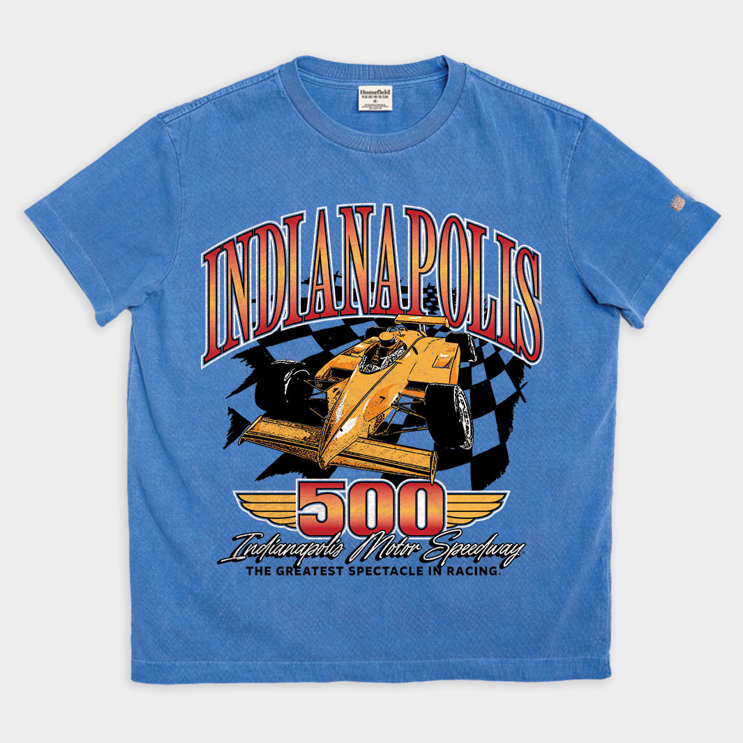 Vintage Indianapolis 500 Car Illustration Heavyweight Tee