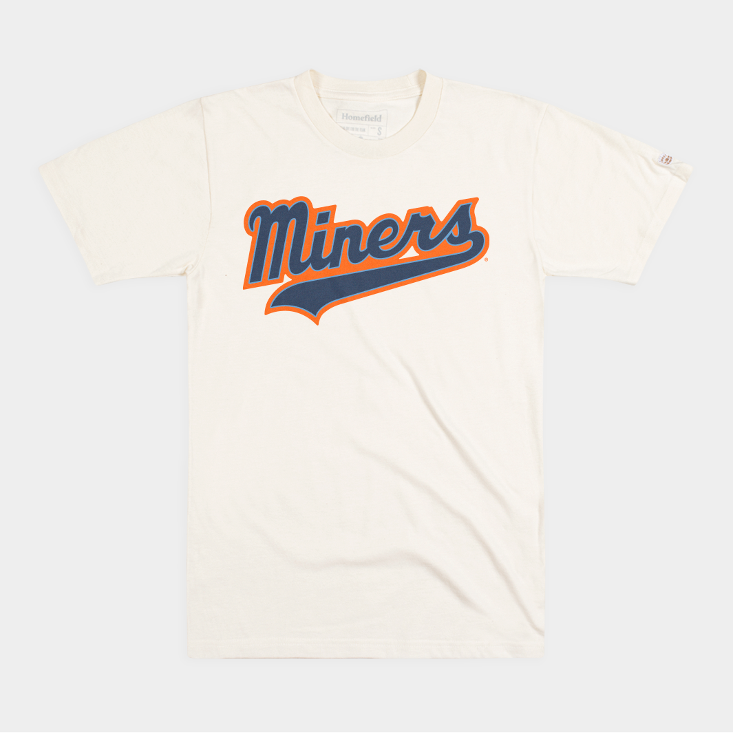 UTEP Vintage Baseball Script Tee - A Tribute to Miner Sports History
