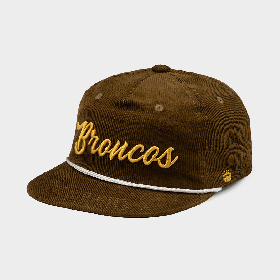 Western Michigan Retro Broncos Script Corduroy Dad Hat