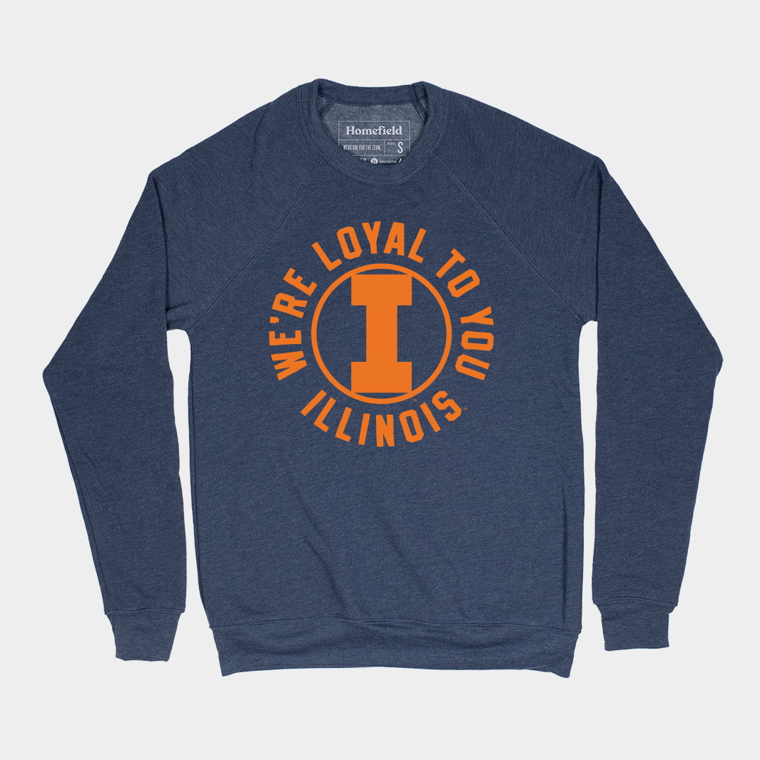 Show Your Illinois Pride with This Vintage Crewneck Sweatshirt