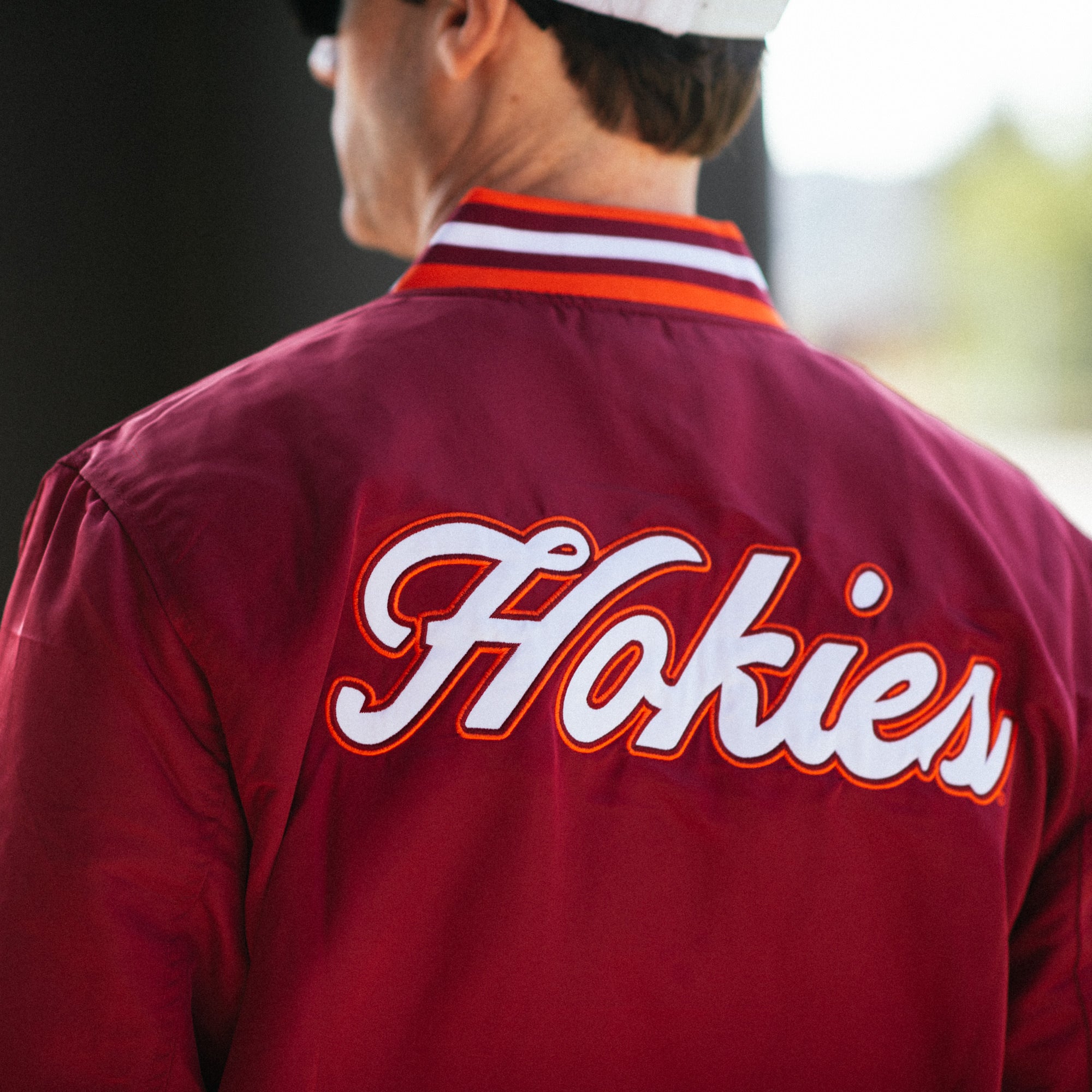 Virginia Tech Hokies Retro Script Bomber Jacket - A Timeless Tribute