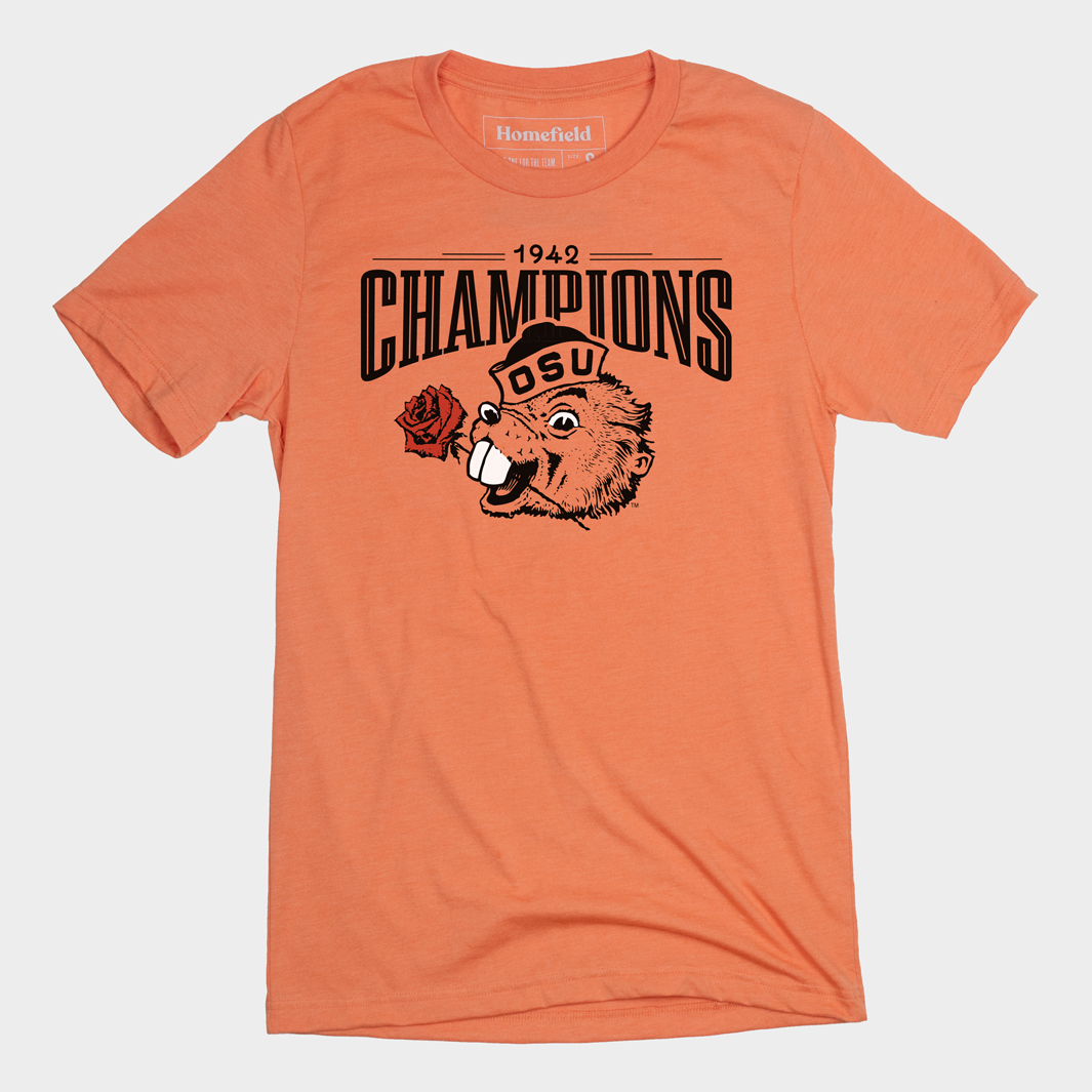 1942 Oregon State ¡°Men of Roses¡± Championship Tee