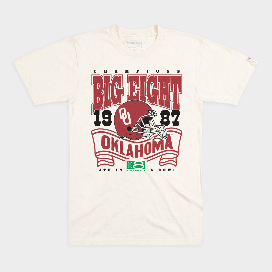 Celebrate the 1987 Oklahoma Sooners Football Big 8 Championship with This Tee