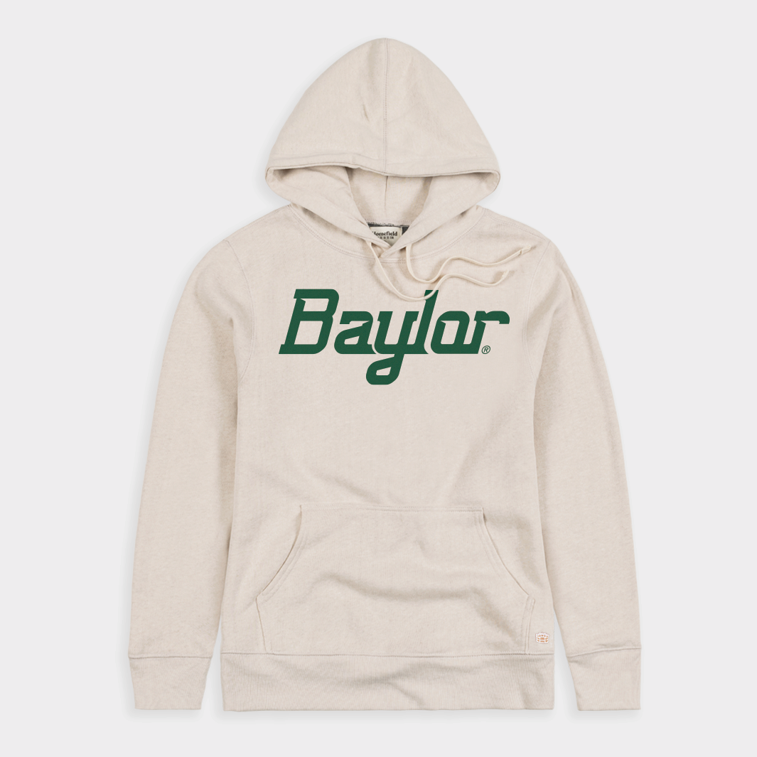 Baylor Ultra-Soft Triblend Oatmeal Script Hoodie