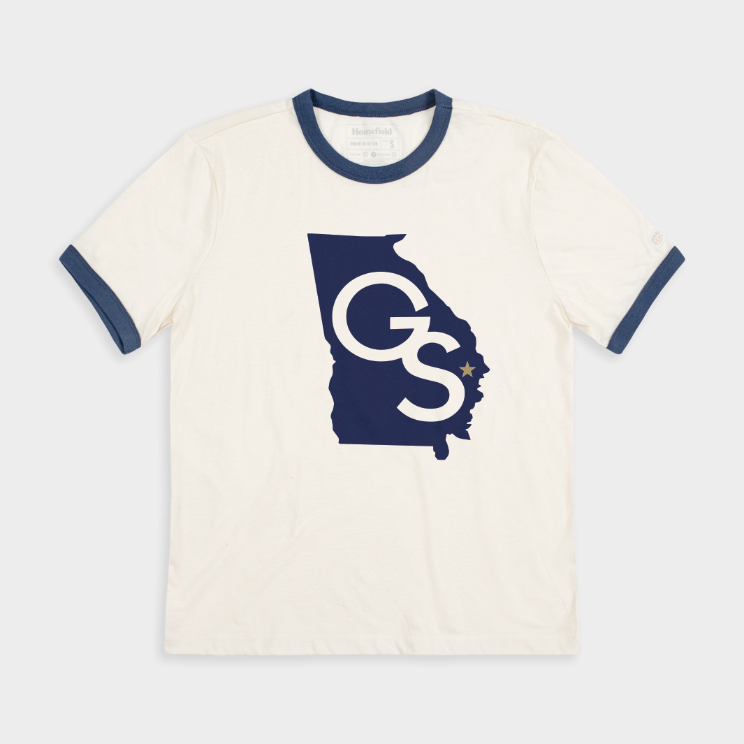Georgia Southern Vintage GS Ringer Tee - Show Your Statesboro Pride