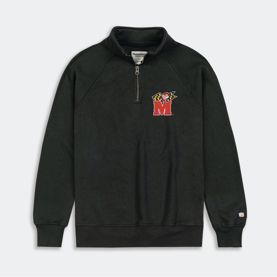 Maryland Terrapins State Flag Logo Quarter Zip - A Tribute to Championship Glory