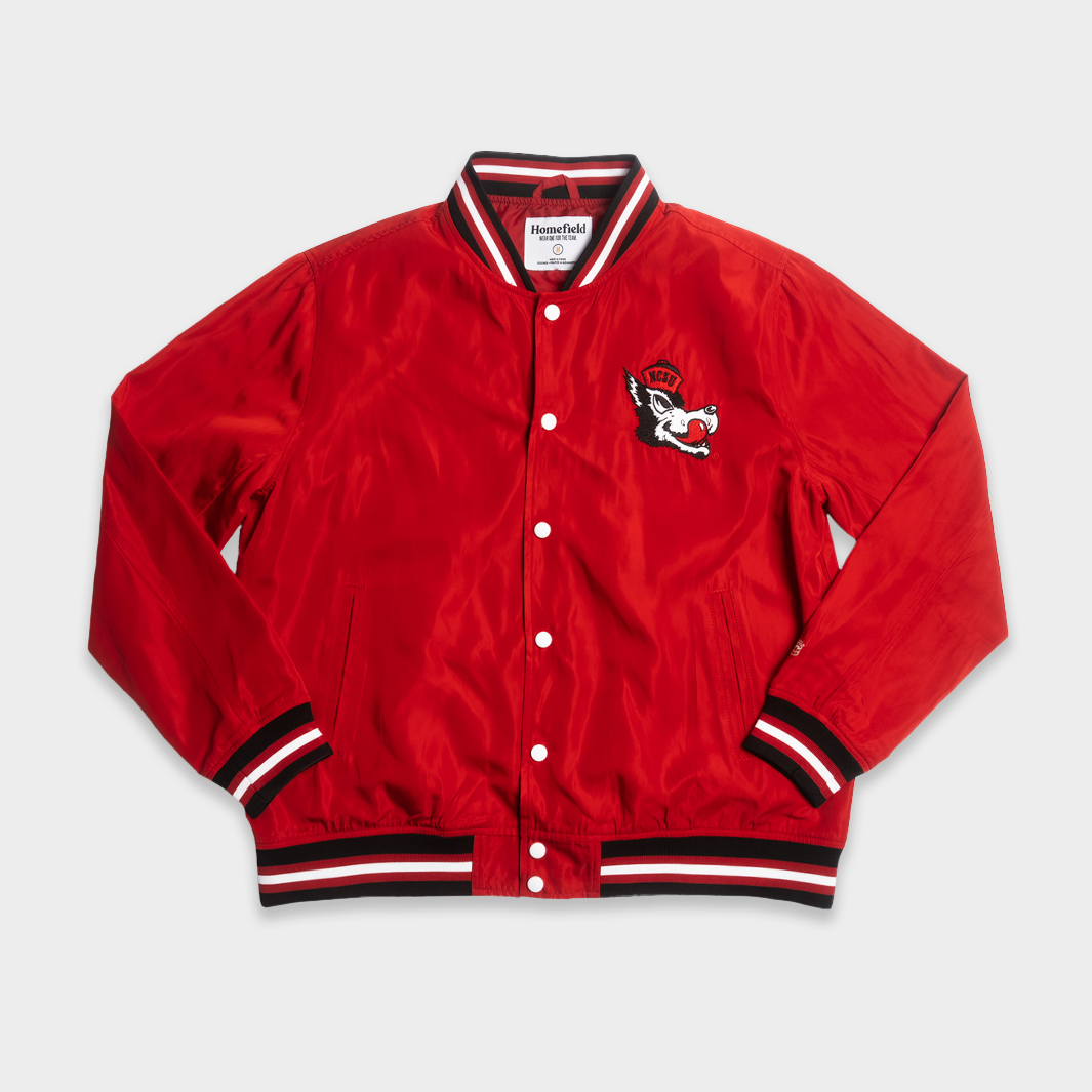 NC State Wolfpack Vintage Logo Bomber Jacket - A Timeless Tribute to Pack Power