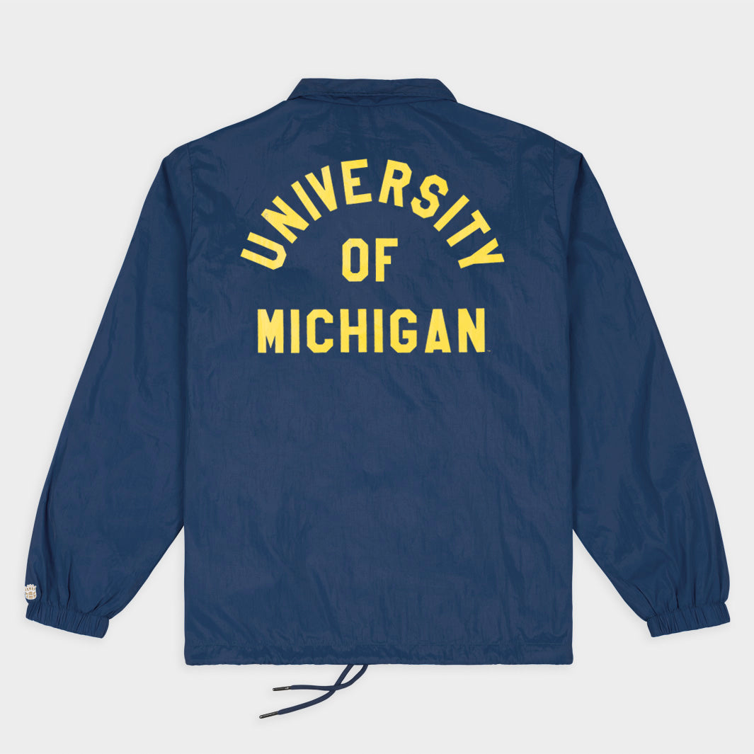 Michigan Wolverines Block M Coaches Jacket - A Timeless Tribute to Football Heritage