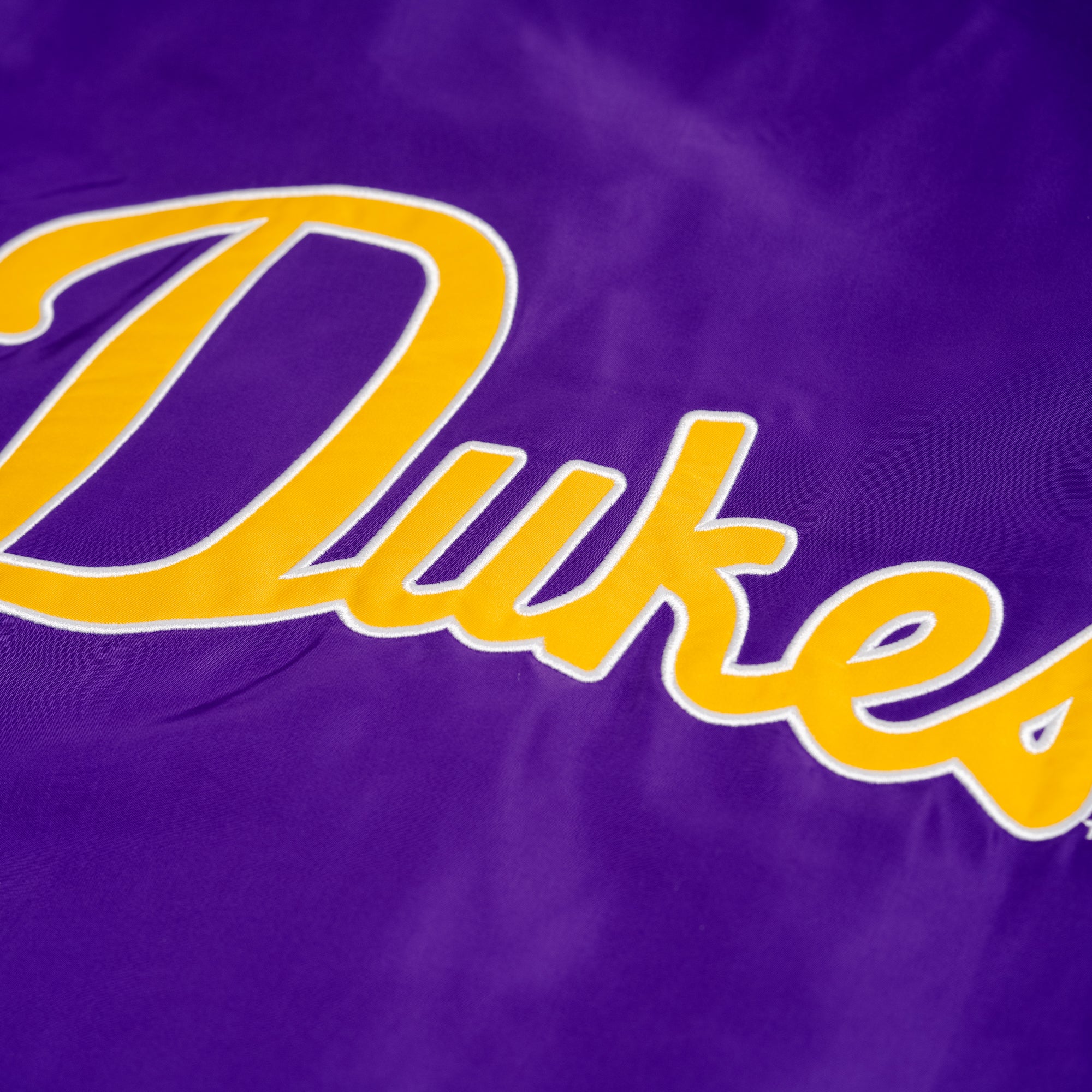 James Madison Dukes Retro Script Bomber Jacket - A Must-Have
