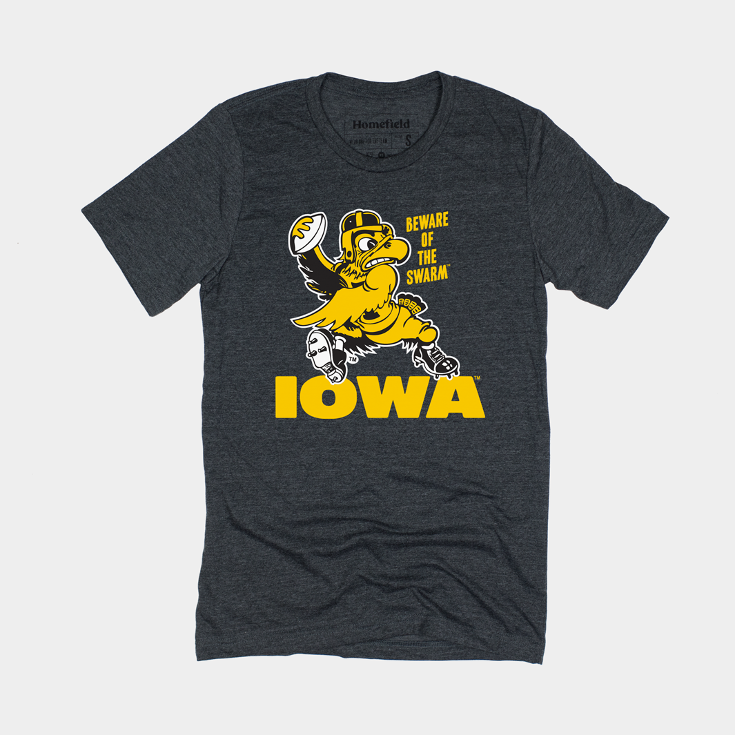 Show Your Love for Iowa Football with the Beware of the Swarm Tee