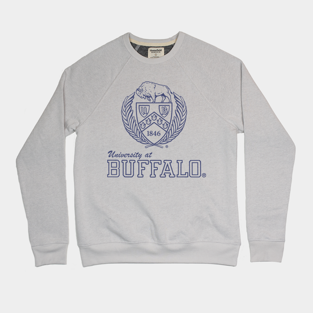 Show Your Pride with the University at Buffalo Informal Crest Crewneck