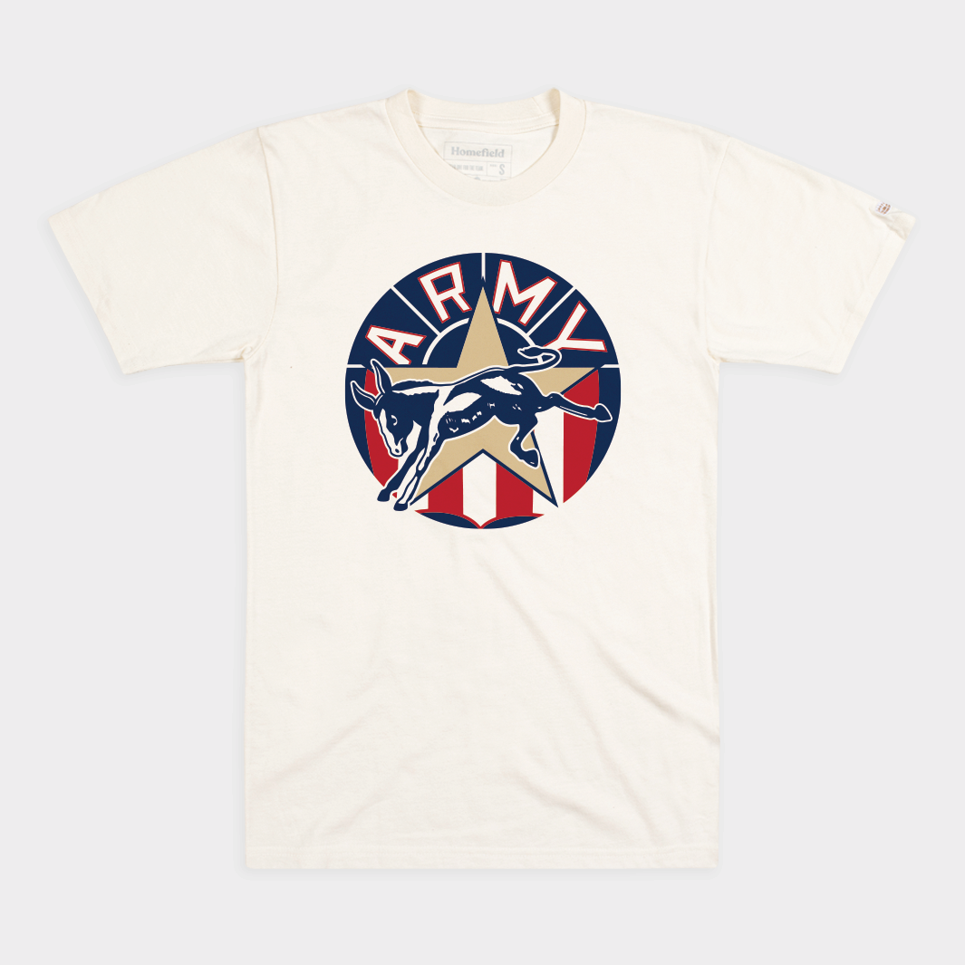 Army Black Knights' Patriotic Mule Logo Tee