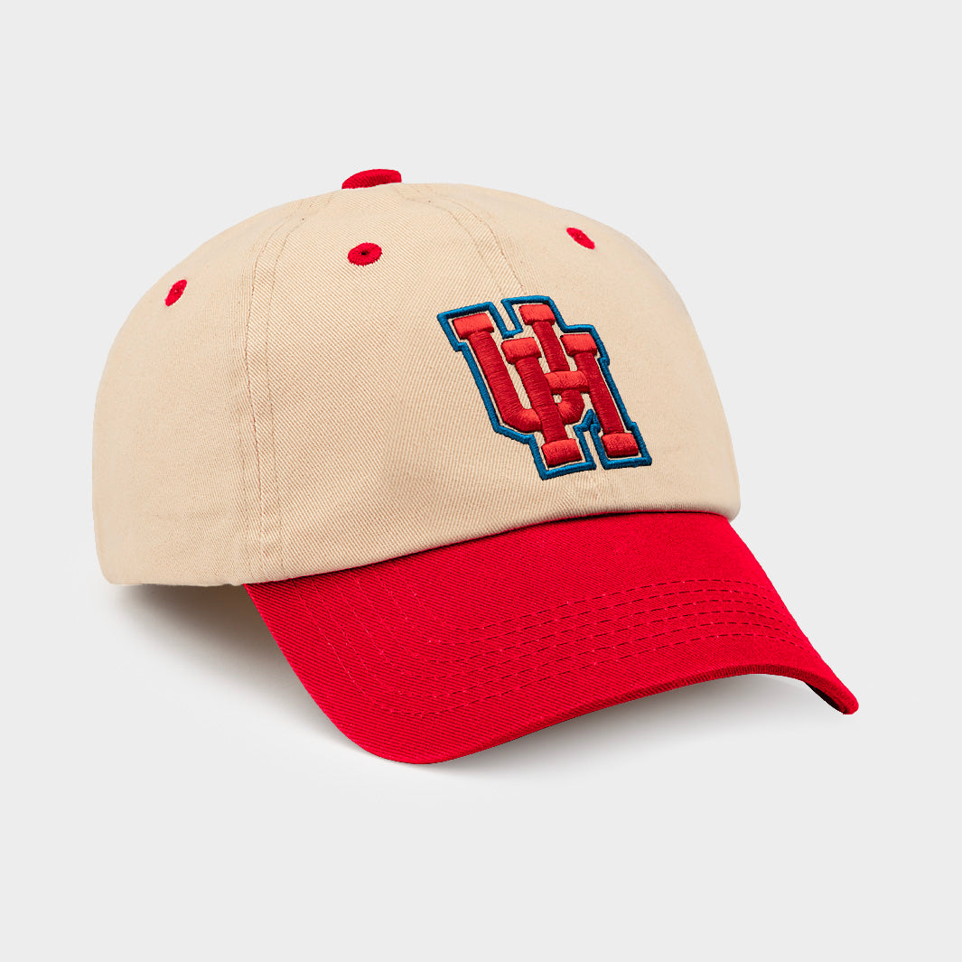 Houston Cougars Retro Two-Tone Dad Hat with Interlocked UH