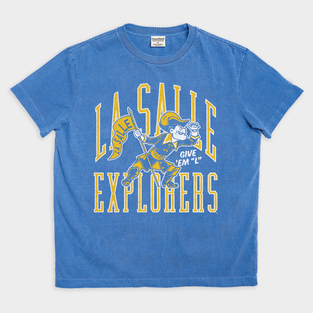 La Salle Explorers' Epic Vintage Heavyweight Tee - A Must-Have for Fans!