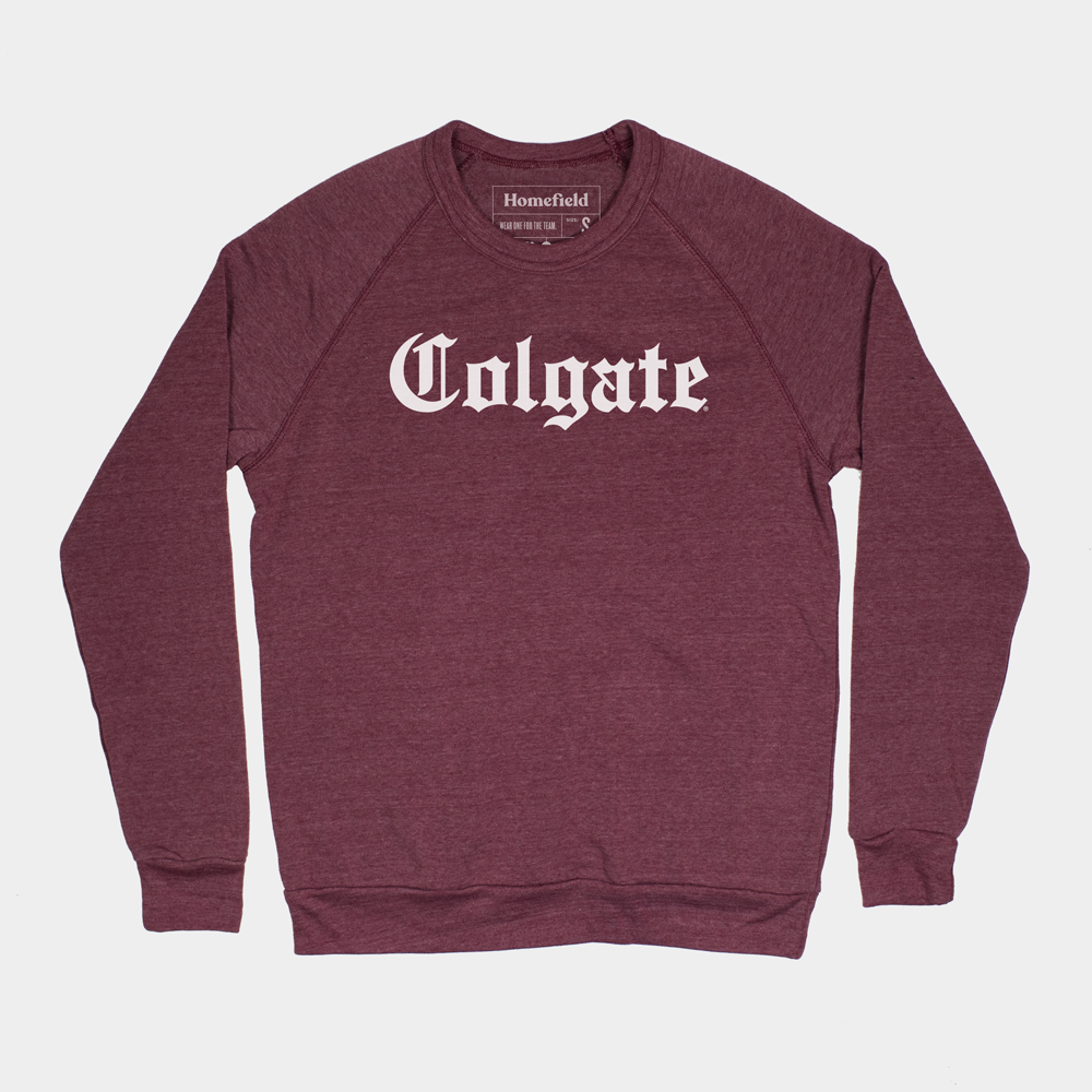 Colgate Vintage English-Inspired Crewneck Sweatshirt