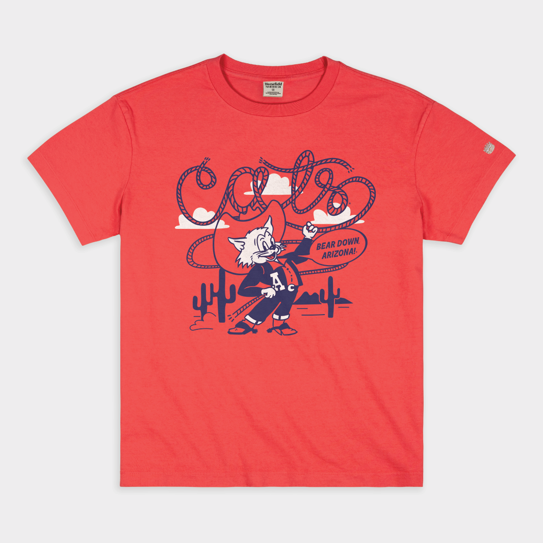 Vintage Arizona Lasso Cats Heavyweight Tee - Embrace the Wildcat Spirit!