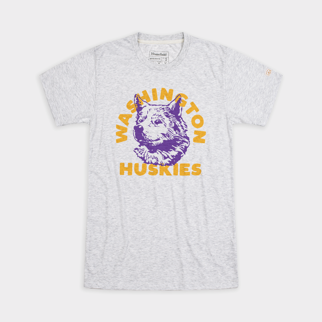 Show Your Love for Vintage Washington Huskies with This Adorable Mascot T-Shirt