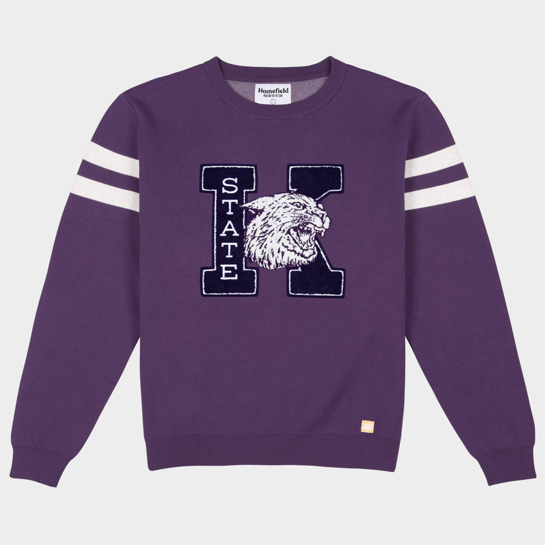 Roar with Pride! K-State Wildcats Retro Logo Knit Sweater