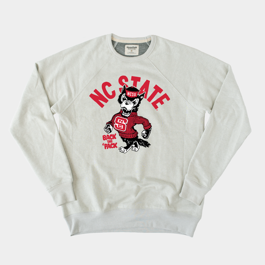 NC State Vintage Strutting Wolf Crew