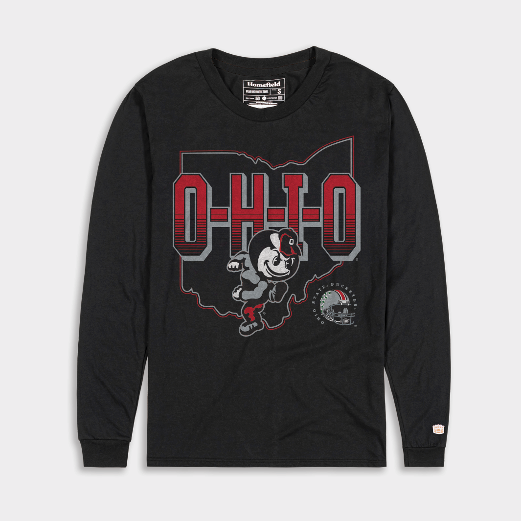Show Your Ohio State Pride with the O-H-I-O Football Long Sleeve