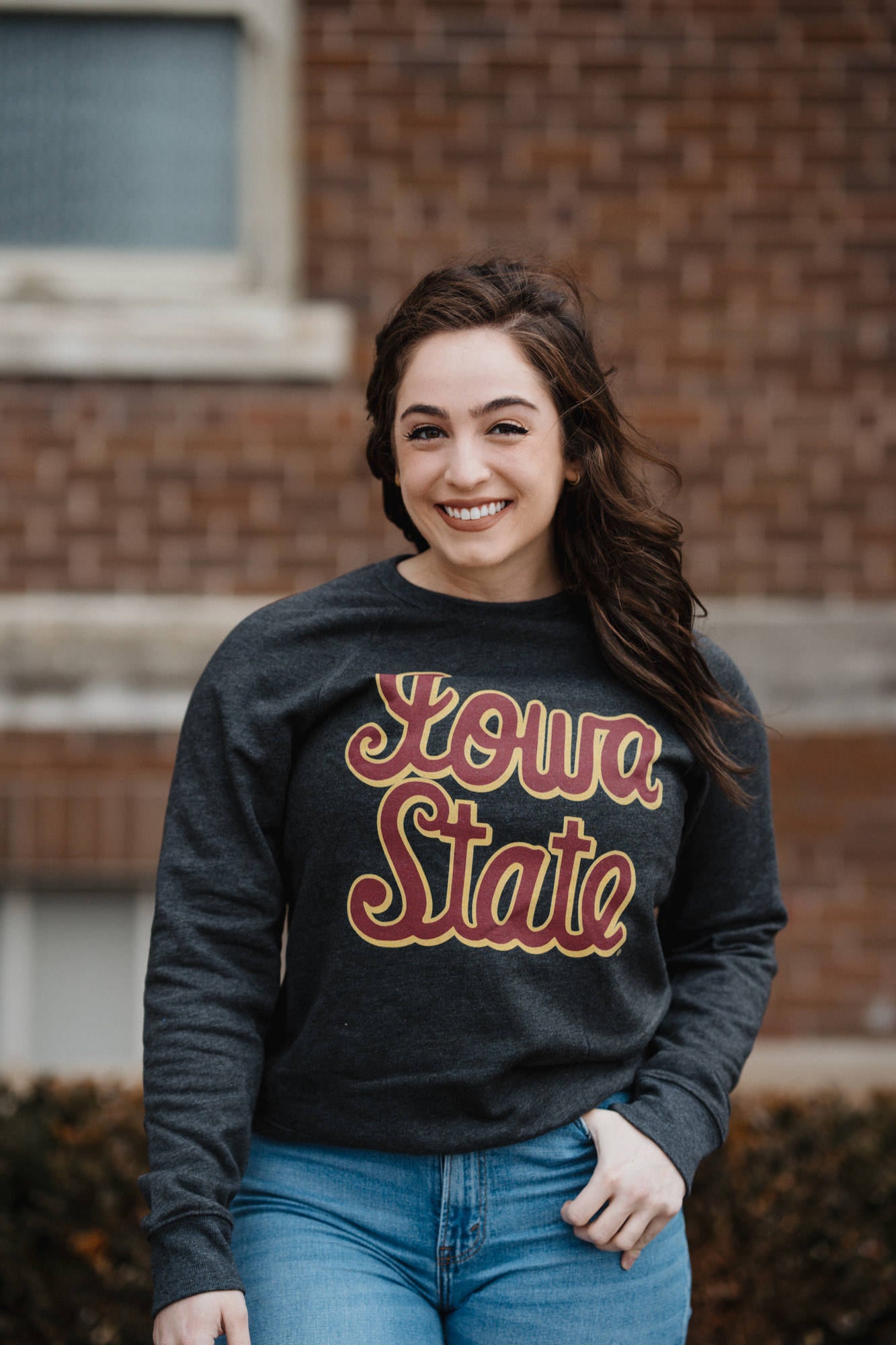 Show Your Iowa State Pride with This Vintage Script Crewneck