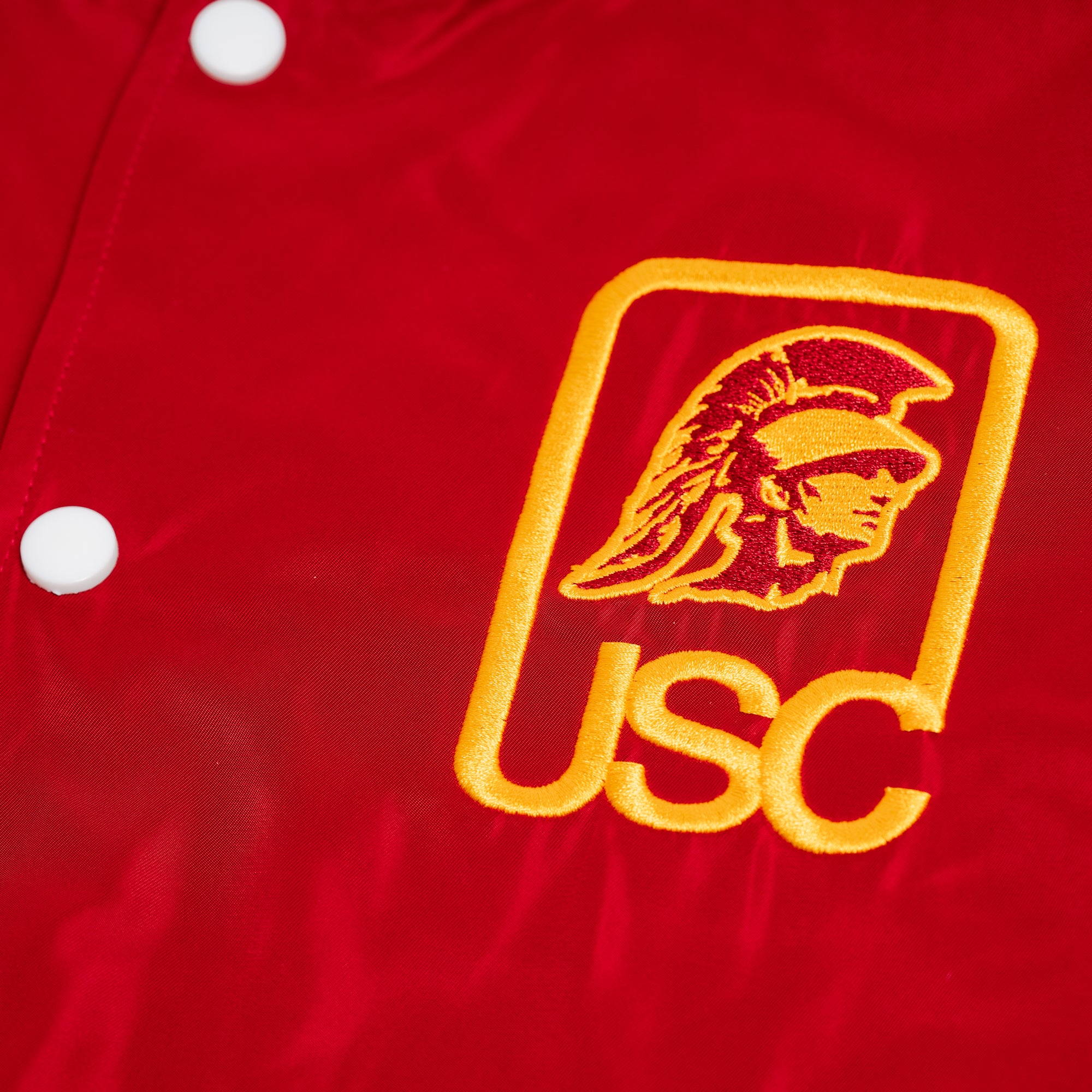 USC Vintage Trojans Script & Logo Bomber Jacket - A Must-Have for Fans!