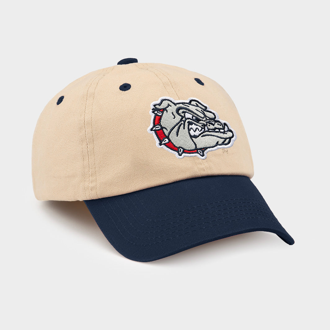 Show Your Gonzaga Pride with the Two-Tone Dad Hat Featuring the Bulldogs Mascot