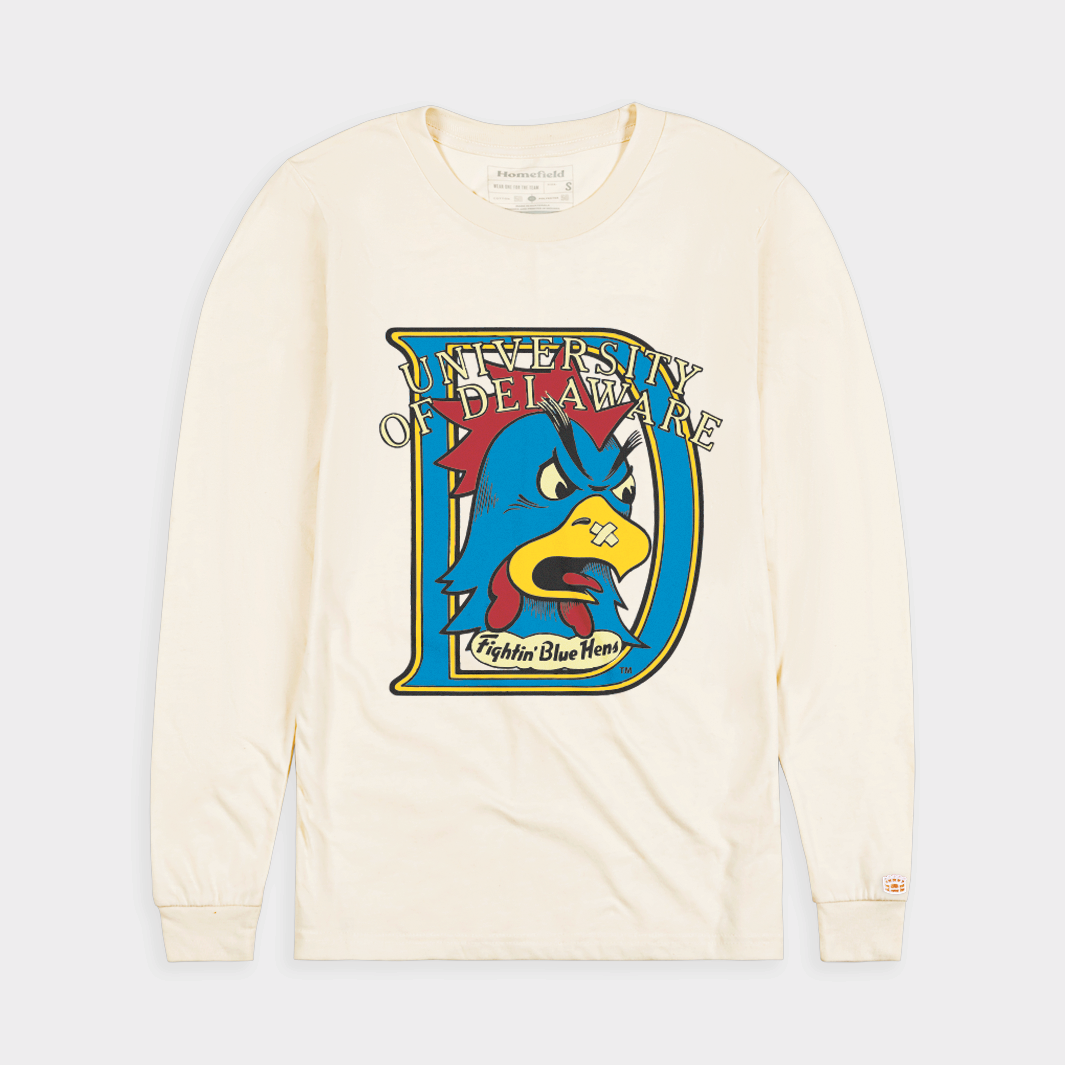 Vintage 1987 Delaware Long Sleeve Logo - A Must-Have!