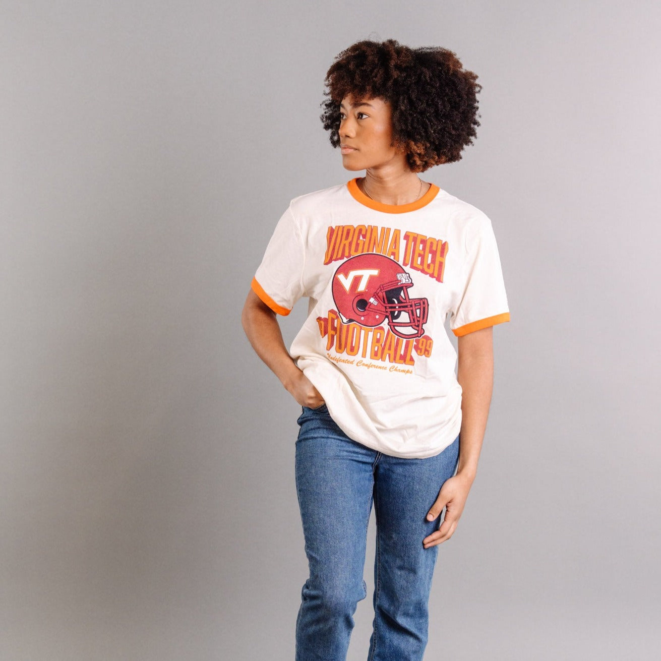 Virginia Tech 1999 Conference Champs Football Tee - A Tribute to Glory