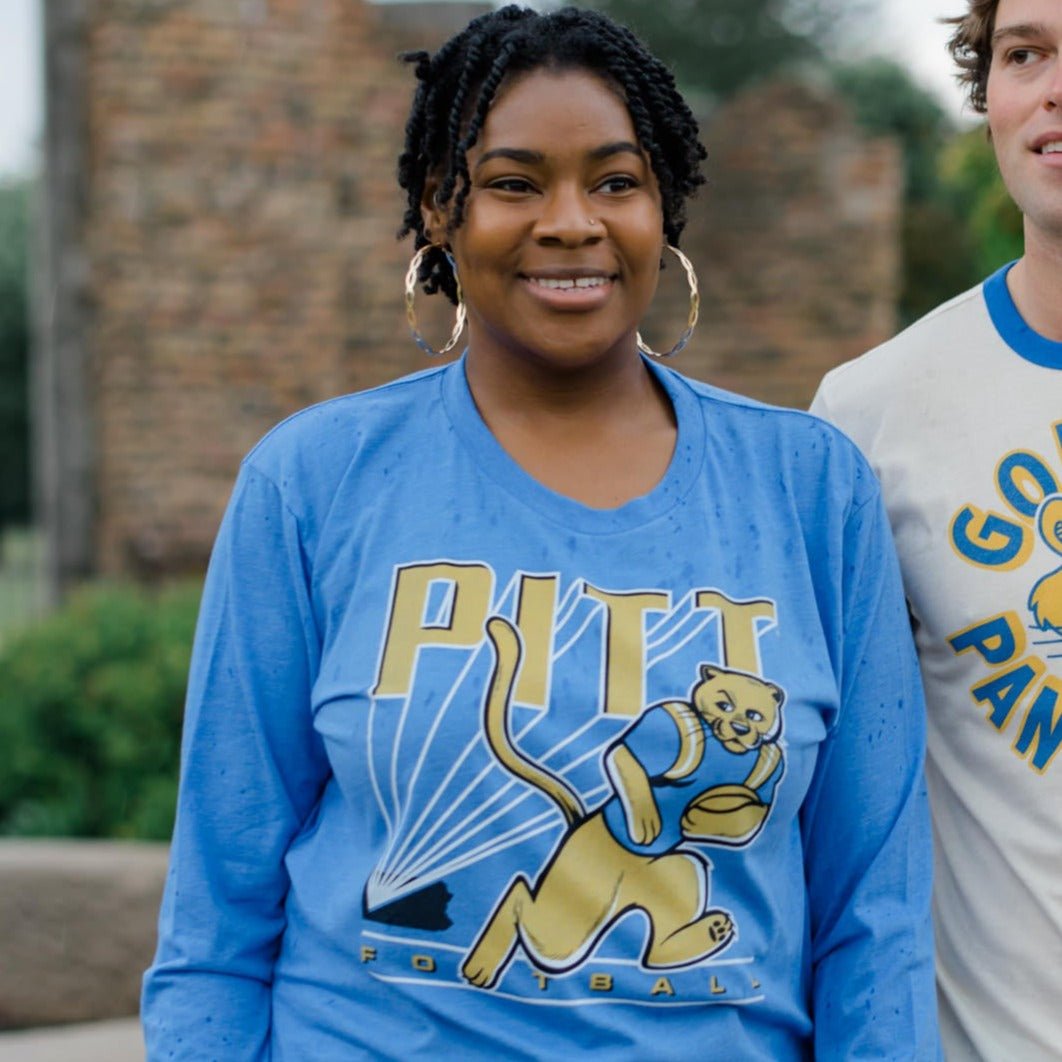 Show Your Pitt Pride! Vintage Pitt Panthers Football ROC Long Sleeve