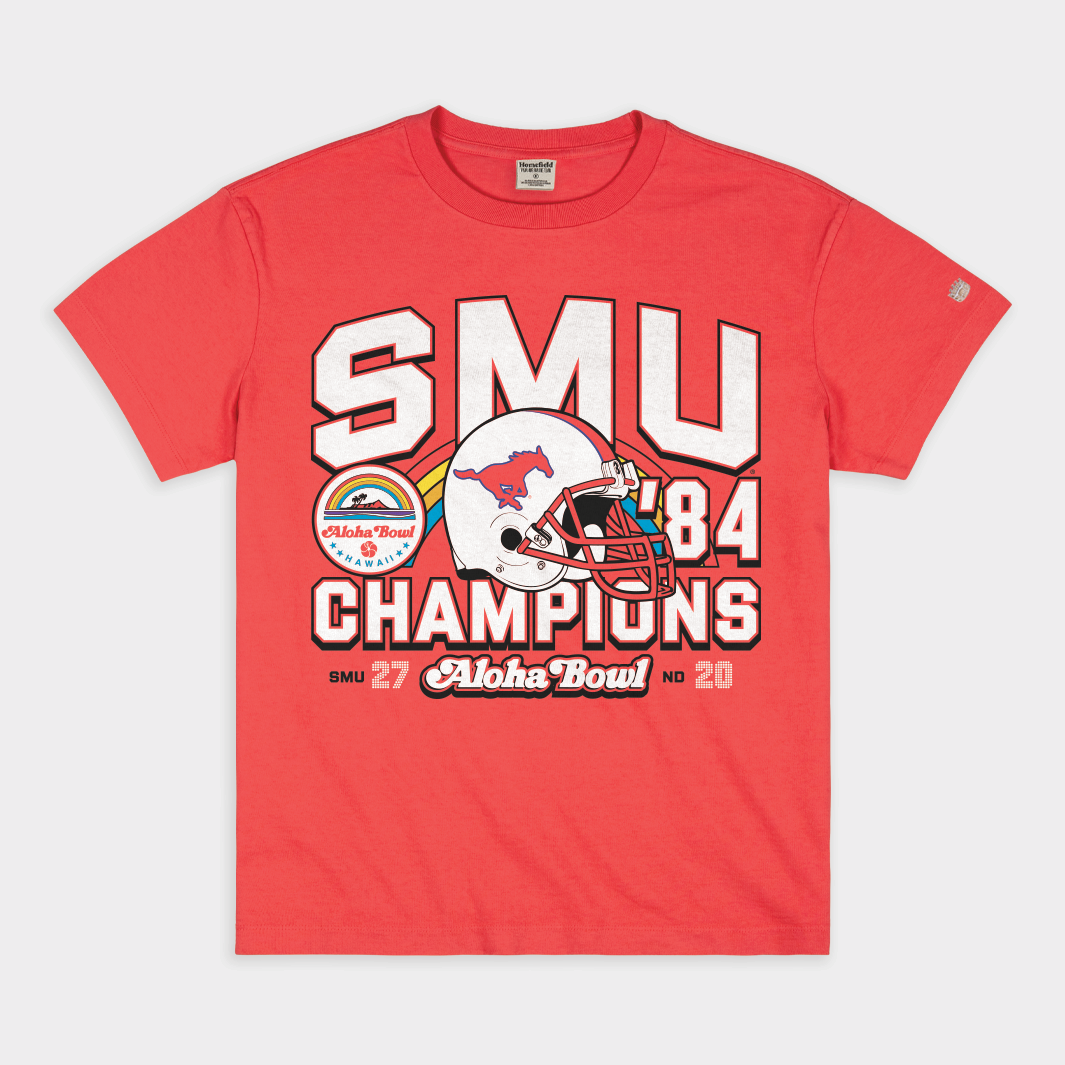 Celebrate SMU's 1984 Aloha Bowl Victory! Heavyweight Tee