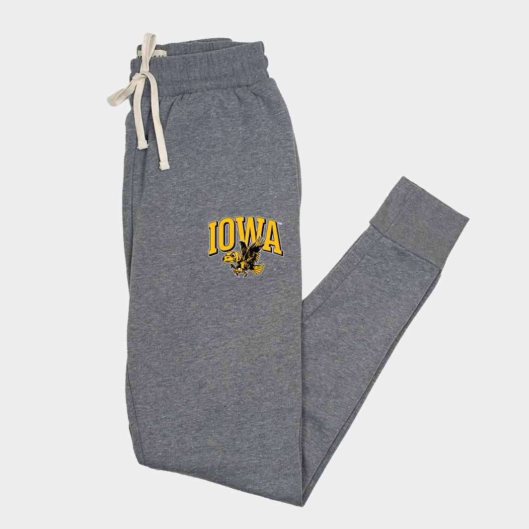 Vintage Iowa Hawkeyes Herky Joggers - A Timeless Tribute
