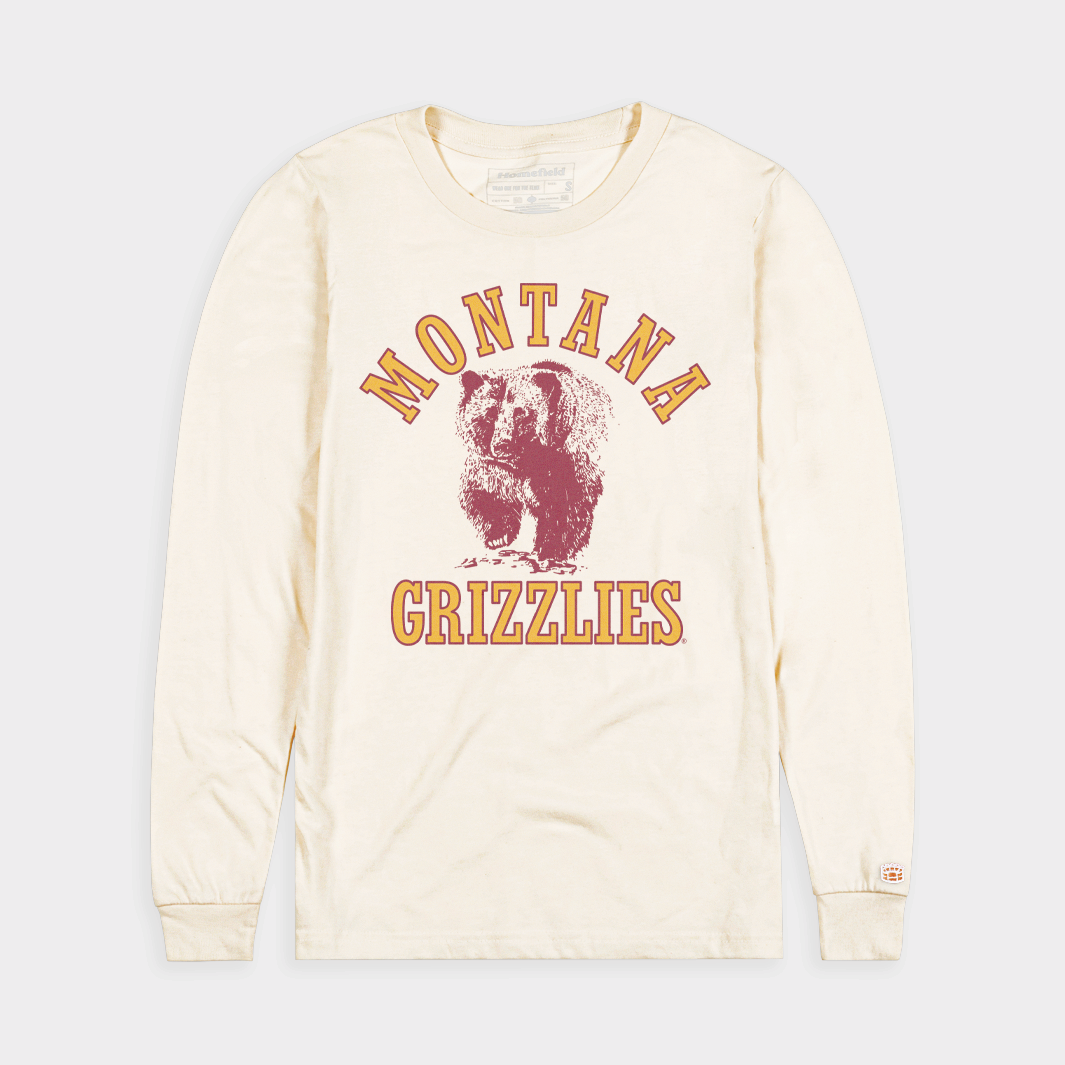 Montana Grizzlies Vintage - Inspired Long Sleeve Shirt