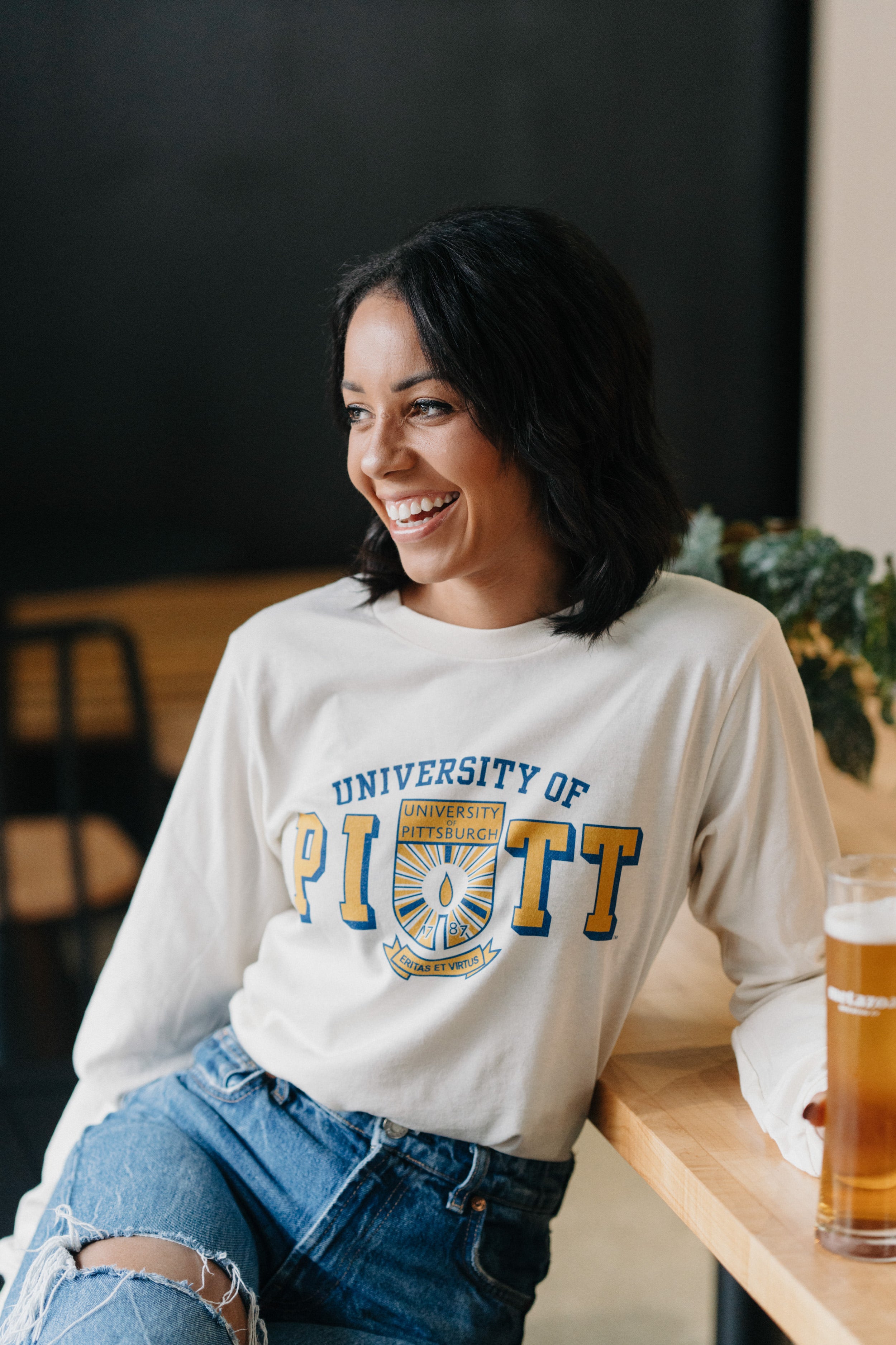 Show Your Pitt Pride with the University of Pittsburgh Crest Long Sleeve