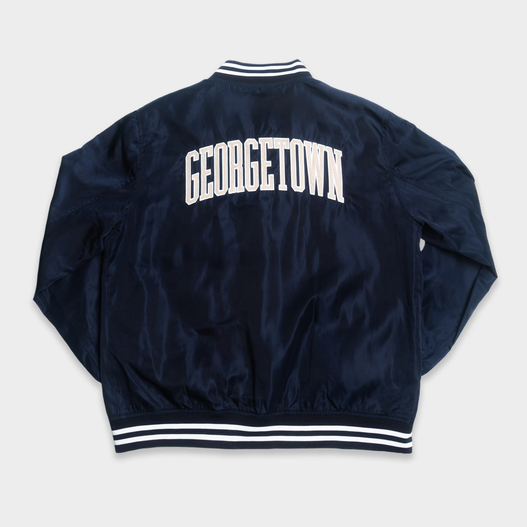 Georgetown Hoyas Retro Bomber Jacket with Vintage Logo